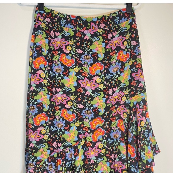 NWT BODEN Multi Ruffle Maxi Floral Skirt 6 - Picture 6 of 14